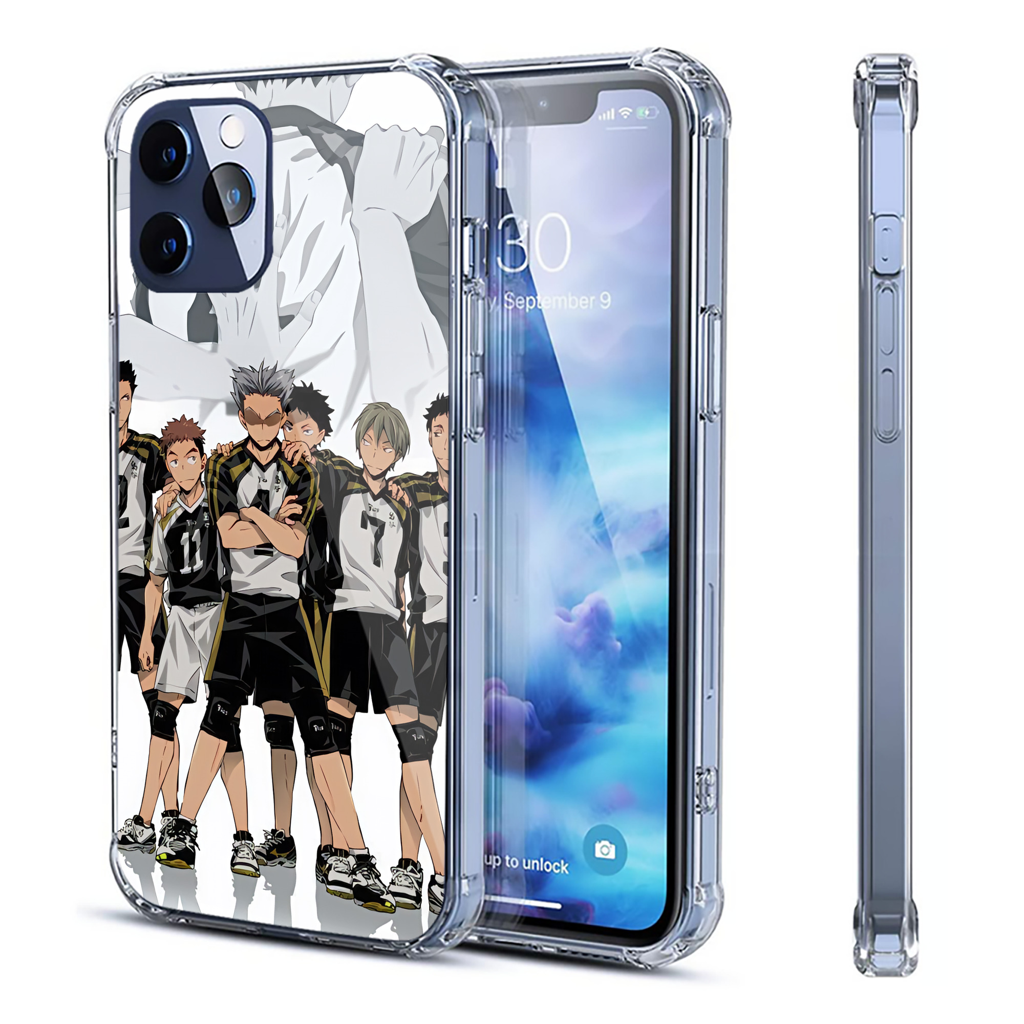 （画像用） ハイキュー!! Haikyu!! 【iPhone 12シリーズ対応】透明スマホケース（クリアソフトケース）